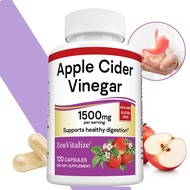 Apple Cider Vinegar Dietary Supplement - Supports Weight Management, Detoxification, Cleansing, Dige