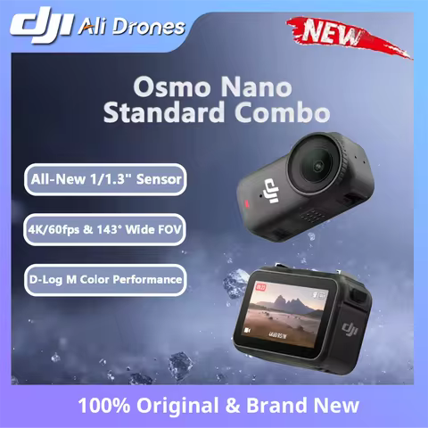 DJI Osmo Nano Standard Combo 128G/64G Next-Gen 1/1.3″ Sensor Lightweight Dual-Sided Magnetic Design