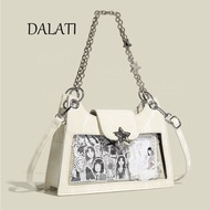 DALATI Niche Design Small Food Bar Pain Bag Girls Daily All-Match Two-Dimensional One-Shoulder Under