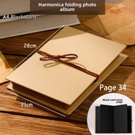 Accordion folding photo/Page 34/DIY album book/photo memorial album/graduation book photo album book