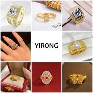 YIRONG 18K Gold Ring AdjustableYANG