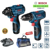 BOSCH GSR 120-LI + GDR 120-LI Cordless Drill Combo Set