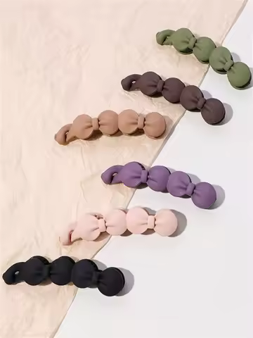 1 new bow matte banana clip with a one-line horizontal clip with a hair measurement ponytail hair er