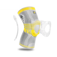 BRACOO KP41 Unisex Shock Absorption & Fixation Knee Sleeve - Grey/Yellow