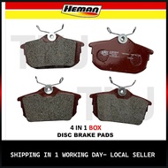 HEMAN - 4 IN1 DISC BRAKE PAD ( REAR ) PROTON WAJA 1600CC ( H6120-S )