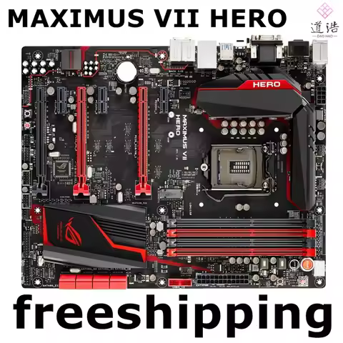 Used ASUS MAXIMUS VII HERO Motherboard Z97 LGA1150 ATX DDR3 Max 32GB VGA DVI HDMI M.2 PCIE3.0 Gaming