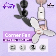 𝐒𝐈𝐑𝐈𝐌 DEKA Corner Fan Ceiling Wall Fan Fiero TINY VIVI 16" MDC168 MEME DC Motor Remote Control 120° 