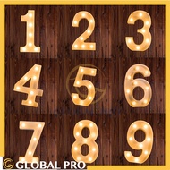 [READY STOCK] 1-9 Number 3D LED Night LARGE Lamp English Letter Alphabet Light For Wedding Birthday 