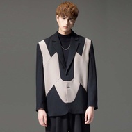 男士西裝外套 裁魂系列撞色休閑西服