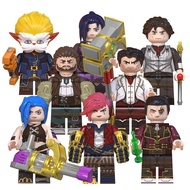 League of Legends Jinx Jayce Caitlyn Vi Victor Riot Games Mini Building Block Figure Toys Kids Gift