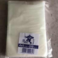 Plastic Bag HM 4” X 6” (200g+/-)