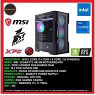 Gaming PC Desktop Intel Core i7-12700F/ 32GB /16GB / 1TB SSD /512GB SSD/ RTX5050 8GB / 550W PSU