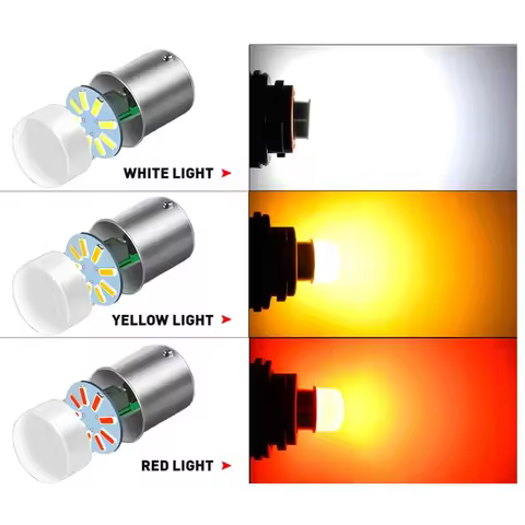 R5W R10W DRL Daytime Running Light 12V Auto White Red P21W 5W LED Bulb 1156 1157 BA15S BAU15S BAY15D