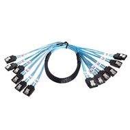 SF-018-0.5M SATA to SATA Cable 6SATA to 6SATA Server Cable Double Set Aluminum Foil Shielding SATA3.