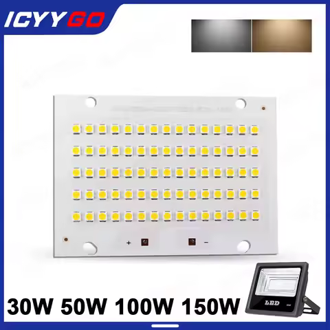 LED Panel Light 20W 30W 50W 100W 150W SMD COB 3030 LED PCB Square Board for Lighting LED Flood Light