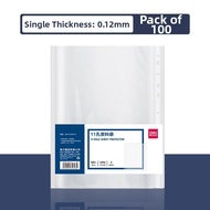 deli | Waterproof Thicker Document File 11-hole A4 Sheet Protector