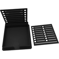 Sticky Note Holder with Stencil, Sticky Note Dispenser, Note Pad Holder Note Template Organizer for 