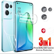 OPPO Reno 8 Pro Clear Front and Back Hydrogel Film for OPPO Reno 7 6 5 Pro 7 SE 5F 5Z Clear Anti-scratch Hydrogel Screen Protector Not Glass