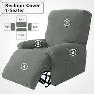 Recliner Sofa Cover Jacquard 1-Seater 4 Separate Pieces Set for Living Room Lazyboy Armchair Cover Elastic
