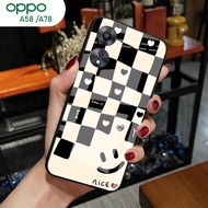 [A32] Oppo A58 Case A78/ - Oppo A58 Glitter Glass Softcase A78/ Oppo A58 Mobile Phone Case A78/ - Op
