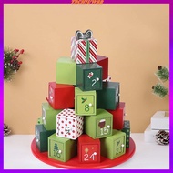 [Tachiuwa2] Advent Calendar Ornaments Reusable Multicolor Creative Favor Box Advent Calendar