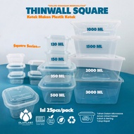 Thinwall Box / Square 1000ml 1500ml 2000ml 3000ml Lunch Box