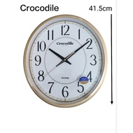 100 Crocodile Quiet Sweep Analogue Wall Clock CW8523(CW8523AKS) Jam Dinding
