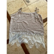 Spaghetti Strap Lace Hem Bust 34-35 Inches