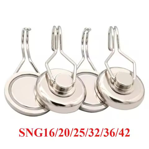 Multi-size Rotatable Magnetic Hooks D16 D20 D25 D32 D36 D42, No Drilling For Wall Hanging And Key Or