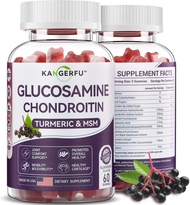 Glucosamine Chondroitin Gummies with MSM & Elderberry Extra Strength, 1500mg Glucosamine Chondroitin