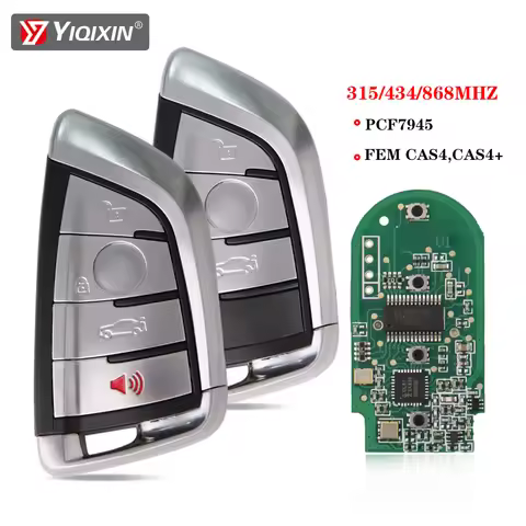 YIQIXIN Remote Keyless Go Car Key 3/4B For BMW 1 3 5 7 Series F48 F39 F10 F22 F30 G30 G20 530 525 73