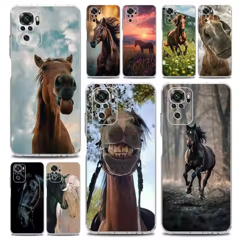 Horse Animal Phone Case For Xiaomi Redmi Note 14 13 12 4G 9 8 10 11 Pro Plus 5G 14C 13C 12C 10C 9C 9