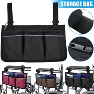 (JMBX)Wheelchair Armrest Side Storage Pouch Storage Bag