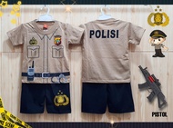 SETELAN BAJU COSPLAY KOSTUM POLISI ANAK / KOSTUM POLISI ANAK