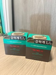 [現貨]全方位升級Bring Green茶樹積雪草紅豆粒深層清潔面膜 Bring Green Tea Tree Cica Pore Clay Pack Strong