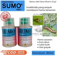 Insektisida Sumo 50 Ec Kemasan 80 Ml - Obat Racun Pembasmi Hama Ulat Grayak Kutu Daun Lalat Buah Pad