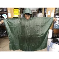HIJAU Army Poncho Raincoat L Green Biway Poncho L Plain Poncho L Plain Coat