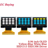 0.96" 0.96 inch OLED LCD Screen Display 128*64 Resolution Yellow-Blue Blue White 128X64 SSD1315 SSD1