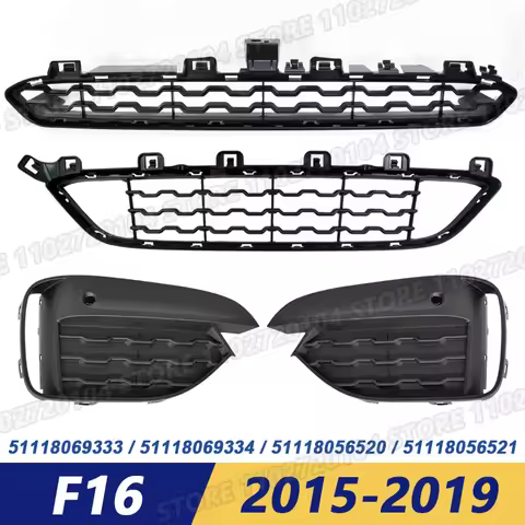 for 2015-2019 BMW F16 Front Bumper Fog Light Grill Grille Cover X6 35i 35iX 50iX 51118069333 5111806