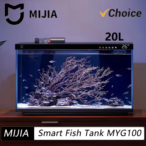 New Mijia Smart Fish Tank MYG100 Work With Mijia APP Mobile Controlled Remote Feeding Smart Lighting