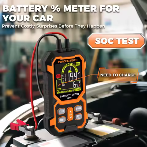 Smart Car Battery Tester 12/24V Digital Car Battery Capacity Tester Analyzer Auto Lead-acid Batterie