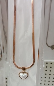 Kalung Berlapis Emas Terbuat Dari Koin 1991 / Kalung Titanium Stainless Steel Wanita Anti Karat Sela