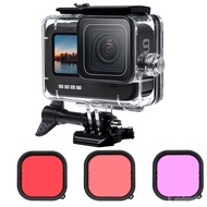 50M Waterproof Case Underwater Tempered Glass Diving Hoing Cover Lens Filter for GoPro Hero 9 10 Black essories