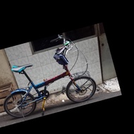 Sepeda Lipat Custom/Sepeda Lipat bekas/Sepeda Lipat warna marbel