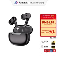 Amgras Spirit Pro Bluetooth Earbuds Wireless Earbud Noise Reduction Earphone Music Gaming Dual Mode 