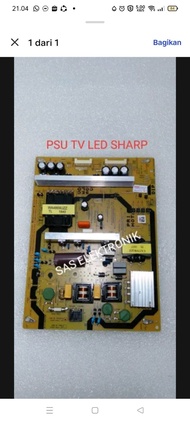 PSU POWER SUPPLY POWER SUPLAY REGULATOR TV LED SHARP 2T-C50AD1I 2T-C50AD1 I 2T-C50AD 1I 4T-C50BK1X LC-50SA5200 RDENCA516WJQZ