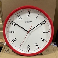 [TimeYourTime] Seiko Clock QHA011R Decorator Red Analog Quartz Standard Basic Wall Clock QHA011