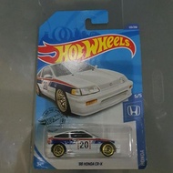 Hot Wheels '88 Honda CR-X White Edition 125/250 Diecast Car Collection Hotwheels 88 Honda CR-X 5/5