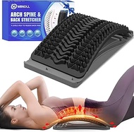 MINOLL Back Stretcher for Lower Back Pain Relief, 4 Level Adjustable Arch Lumbar Back Cracker Board,