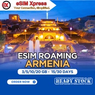 eSIM Armenia 3/5/10/20 GB Data | 15 - 30 Days | eSIM Roaming | eSIM Travel